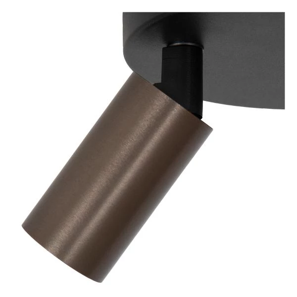 Lucide RITMO - Ceiling spotlight - Ø 18 cm - 3xGU10 (MR11) - Coffee - detail 2
